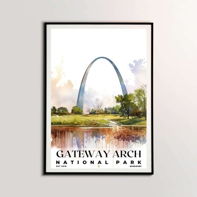 Gateway Arch National Park Poster, Travel Art, Office Poster, Home Decor | S4 - image1